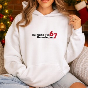 Original Six Seven T-Shirt | Genesis 1-2 Creation Story Six/Seven Meme Tee image 11
