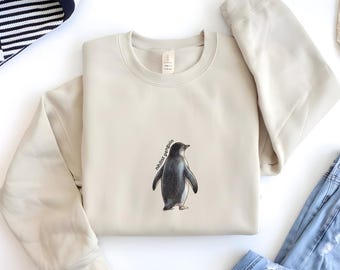 Nihilist Penguin Graphic T-Shirt, Existential Humor Tee