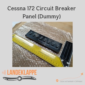 Cessna 172 Style Circuit Breaker Panel (Dummy) - Backorder