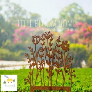 Estaca de jardín, Estaca de metal, Estaca decorativa para jardín, Decoración metálica para jardín, Decoración de jardín exterior, Decoración de jardín, Estaca decorativa para jardín