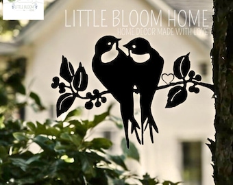 Metal Bird Garden Stake, Whimsical Outdoor Yard Art
