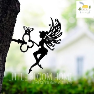 Estaca de jardín, Estaca de metal, Estaca decorativa para jardín, Decoración metálica para jardín, Decoración de jardín exterior, Decoración de jardín, Estaca decorativa para jardín