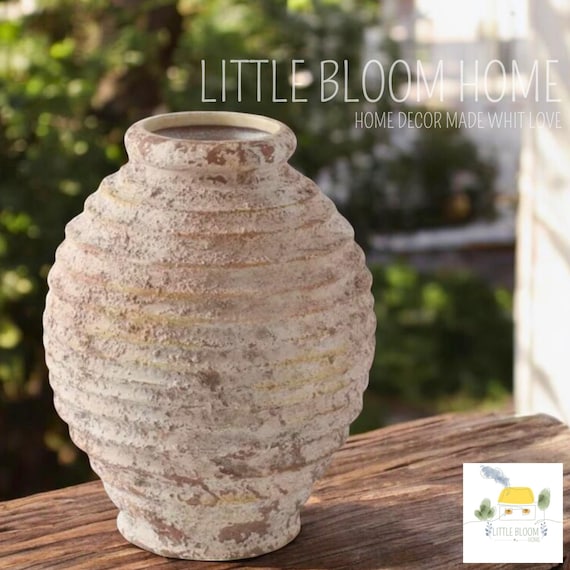 素朴な陶器の花瓶、レトロなカントリー風装飾 - Etsy 日本
