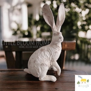 Couple of Rabbits, Garden Statuette, Garden Ornament, Fairy Garden, Outdoor Living, Garden Art, Outdoor Yard Decor
