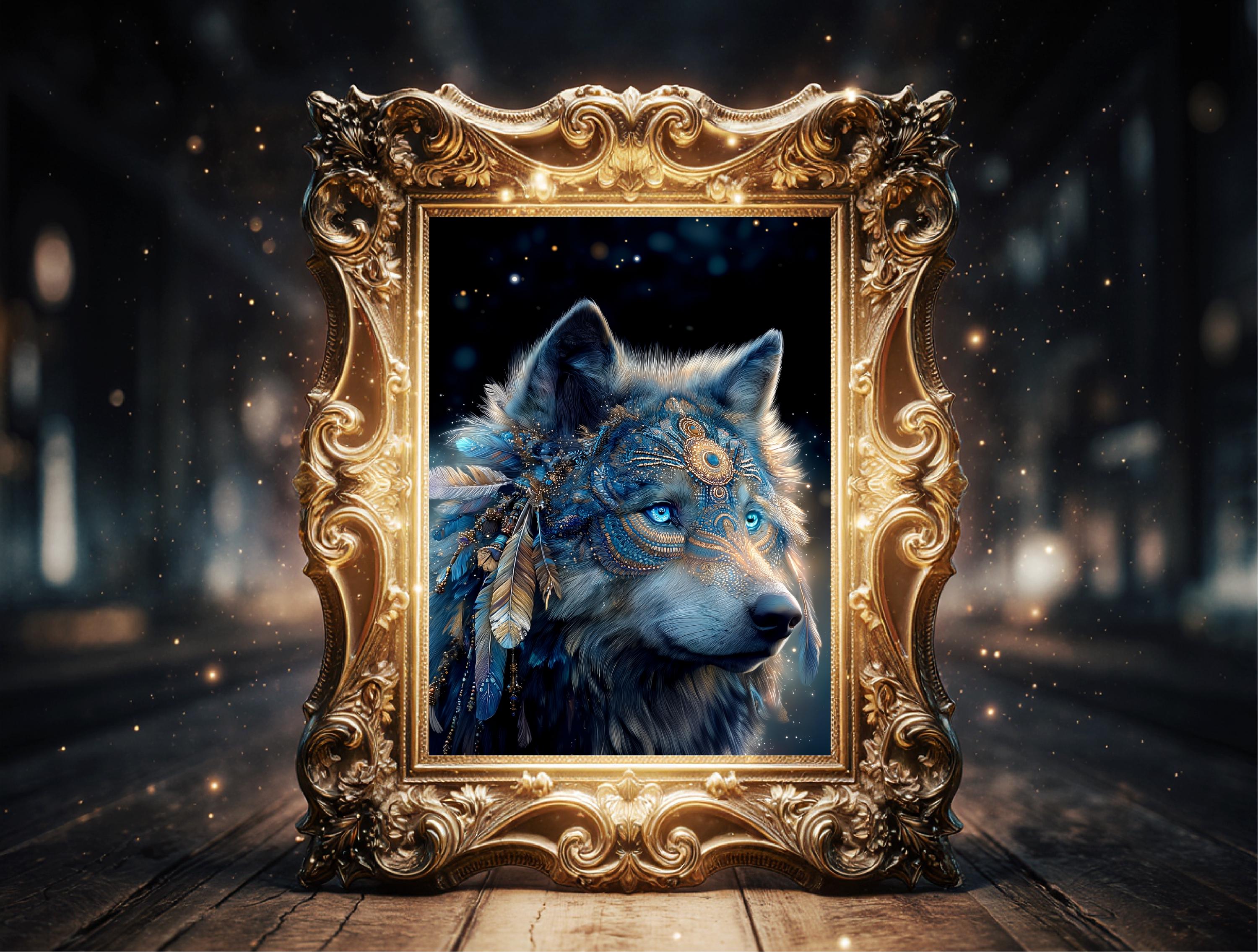 Wolf wallpaper gifts - Etsy Schweiz, image size:3000x2270