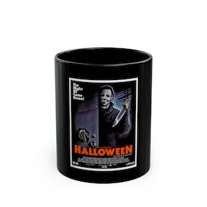 Halloween Horror Movie Mug, Spooky Drinkware, Gift for Film Lovers, 11oz/15oz Coffee Cup, Perfect for Halloween Celebrations, Unique