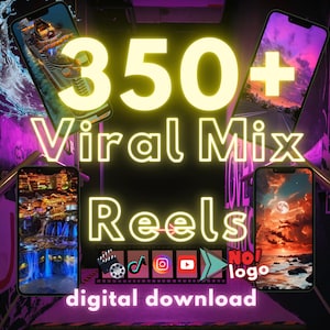 350+ Viral Mix Reels | +Bonus | Video Pack for TikTok, Instagram, Youtube Short videos | Instant Download
