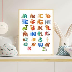 Months Of TheYear Poster KidsCalendar WallArt Vorschulmonate Druck Kleinkind Lernposter Skandinavisch Kinderzimmer Print NurserySchoolWall