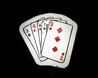 Cartes à jouer 911 « 344J3 » (EDDIE) Impression lino