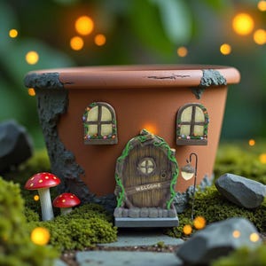 Fairy Door & Windows for Trees – Whimsical Fairy Garden Accessories, Gnome House  Outdoor Fairy Décor