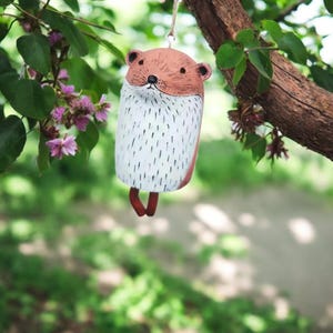 Cute Animal Wind Chimes for Garden Decor | Resin Outdoor Hanging Ornament | Whimsical Wind Bells for Patio, Balcony, or Yard Decoration
