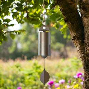 Vintage Metal Wind Chimes for Outdoor Garden Decor | Unique Windbell for Patio, Porch or Yard | Rustic Hanging Ornament with Soothing Sound