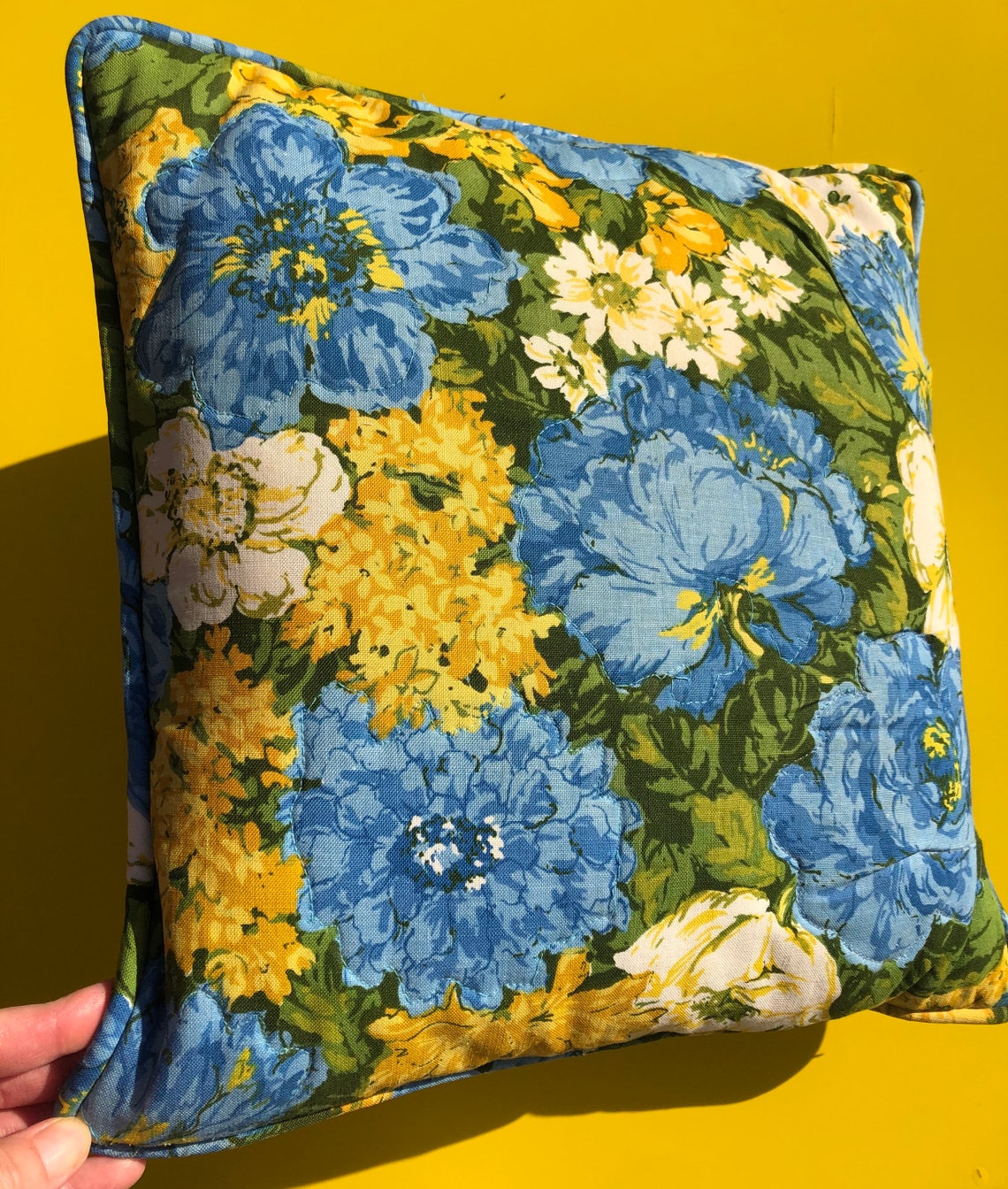 Vintage Floral Throw Pillow Etsy