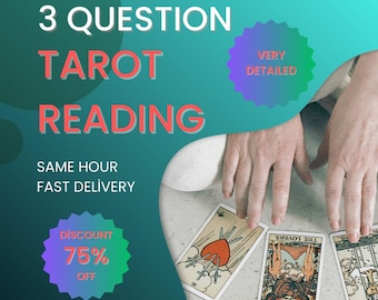 Same Hour Tarot Reading: 3 Questions, Love & Career Advice