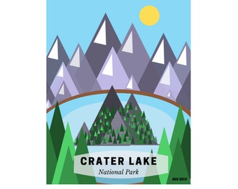 Crater Lake National Park--Digital Art Print