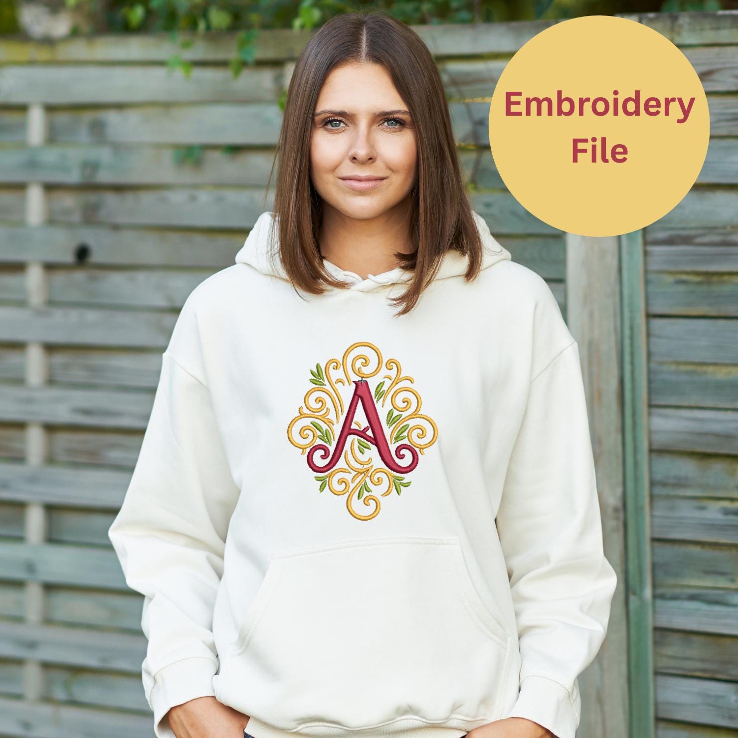 Custom Monogram Machine Embroidery Design - Etsy