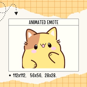 Cute Laughing Cat GIF – Funny Kitty Emote for Twitch, Discord, Chat Stickers & Stream Overlays