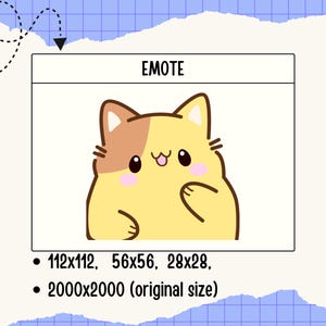 Cute Laughing Cat Emote – Funny Kitty Sticker for Twitch, Discord, Chat Reactions & Stream Overlays