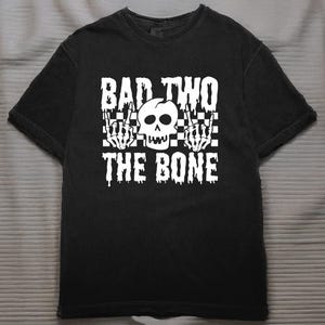 Bad Two The Bone Png, Second Birthday Shirt, Skeleton Hands, Halloween Birthday, Spooky Birthday, Digital Download, SVG File