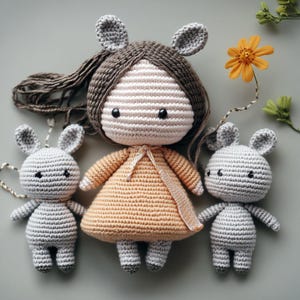 Handmade Princess Doll Amigurumi, Doll Gift For Daughter, Toys for kids, Birthday Gift Crochet Doll, Doll With Detachable Dress