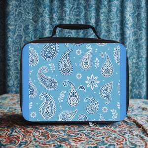 Paisley Print Lunch Bag, Stylish Insulated Satchel , Back to School, Eco-Friendly Meal Carrier, Perfect Gift for Kids & Adults, Mothers Day