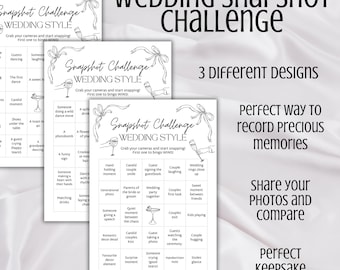 Wedding Guest Photo Bingo – Printable Snapshot Challenge Game (PDF Download)