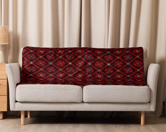 Palestinian Tatreez Blanket, Sherpa Fleece Throw for Mom, Palestine Home Decor, Palestine Gift, Gift for Palestinian Mom