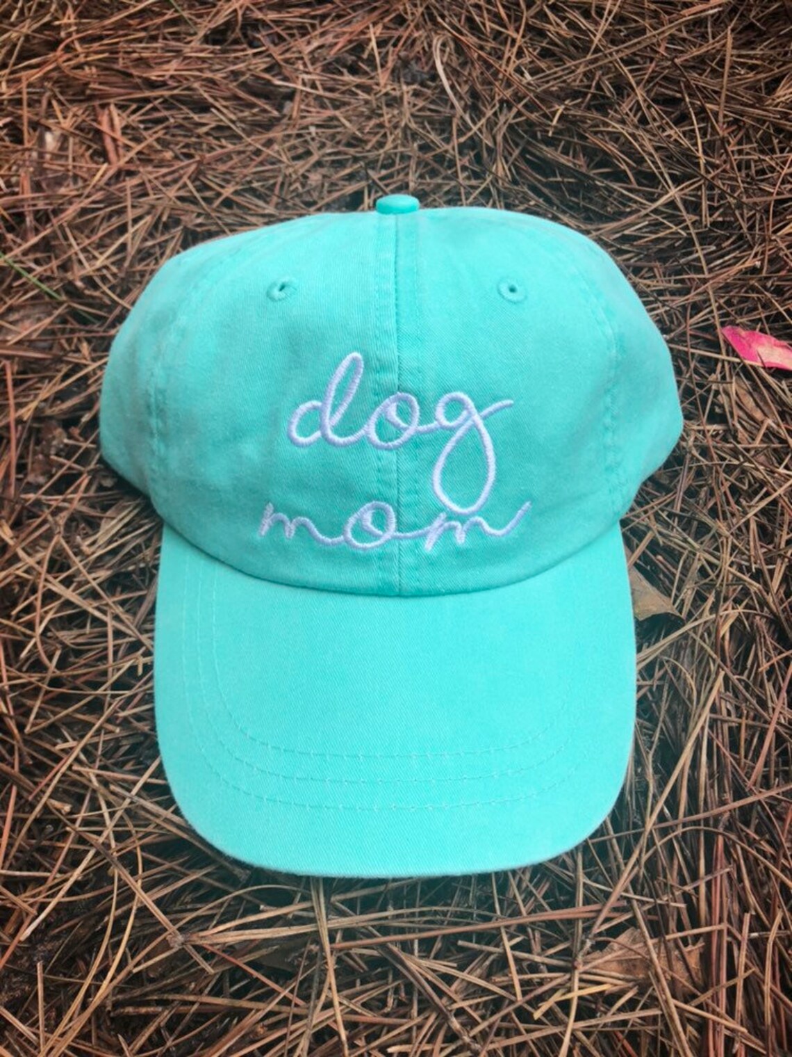 Dog Mom Hat Baseball Cap Handwriting Script Ladies Monogrammed Etsy