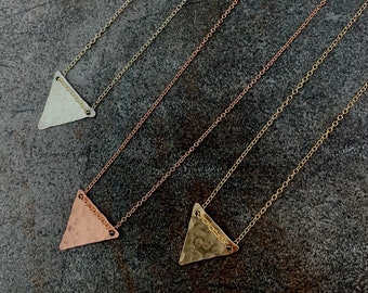 Maggie’s Mountain (threaded triangle) Necklace