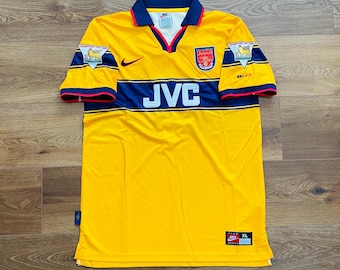 1997/98/99 Arsenal Away Shirt Jersey No.4 Vieira Size XL - Etsy Canada