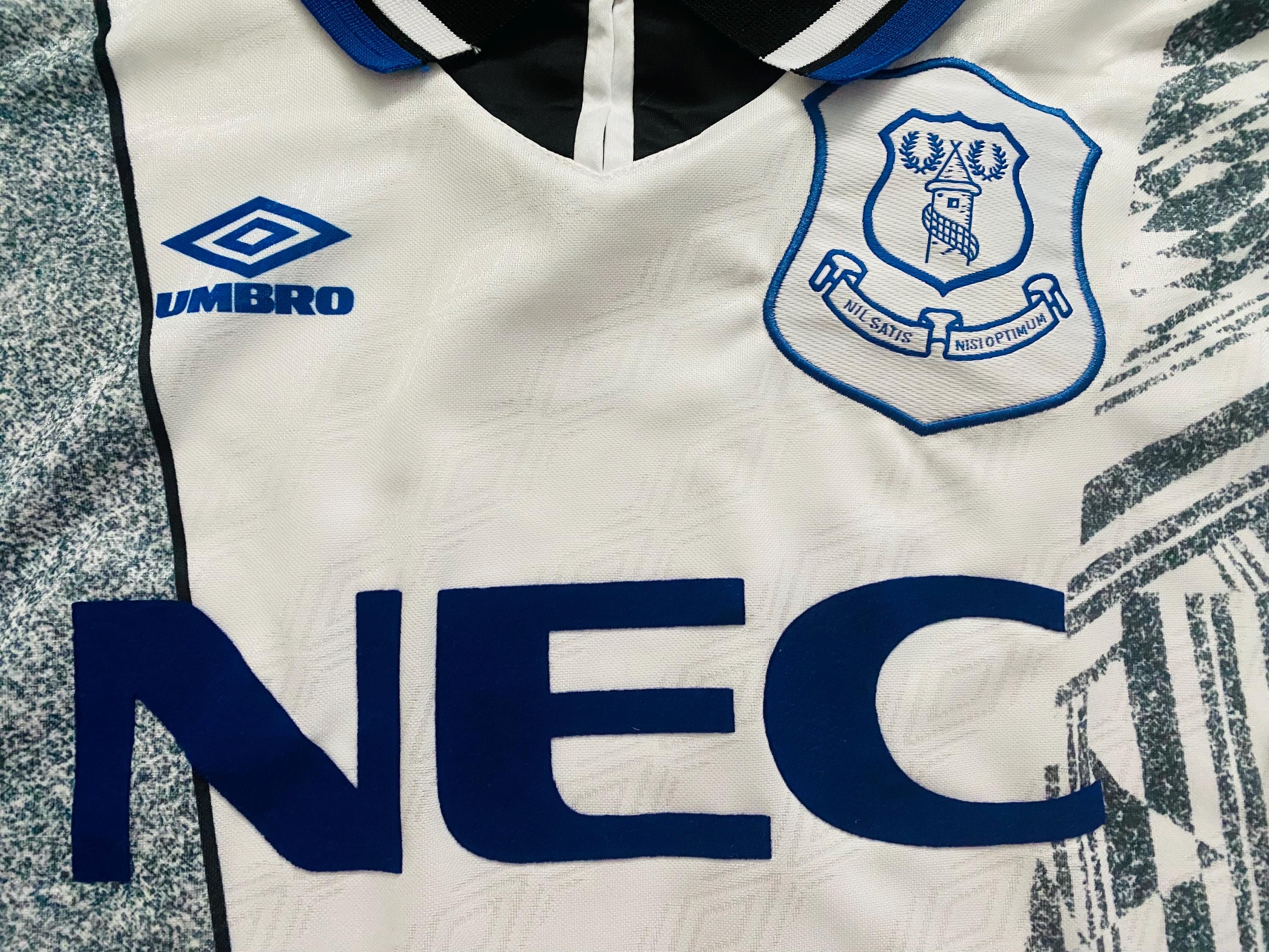1994/95 Everton Away Shirt Jersey No.11 Amokachi Size XL - Etsy