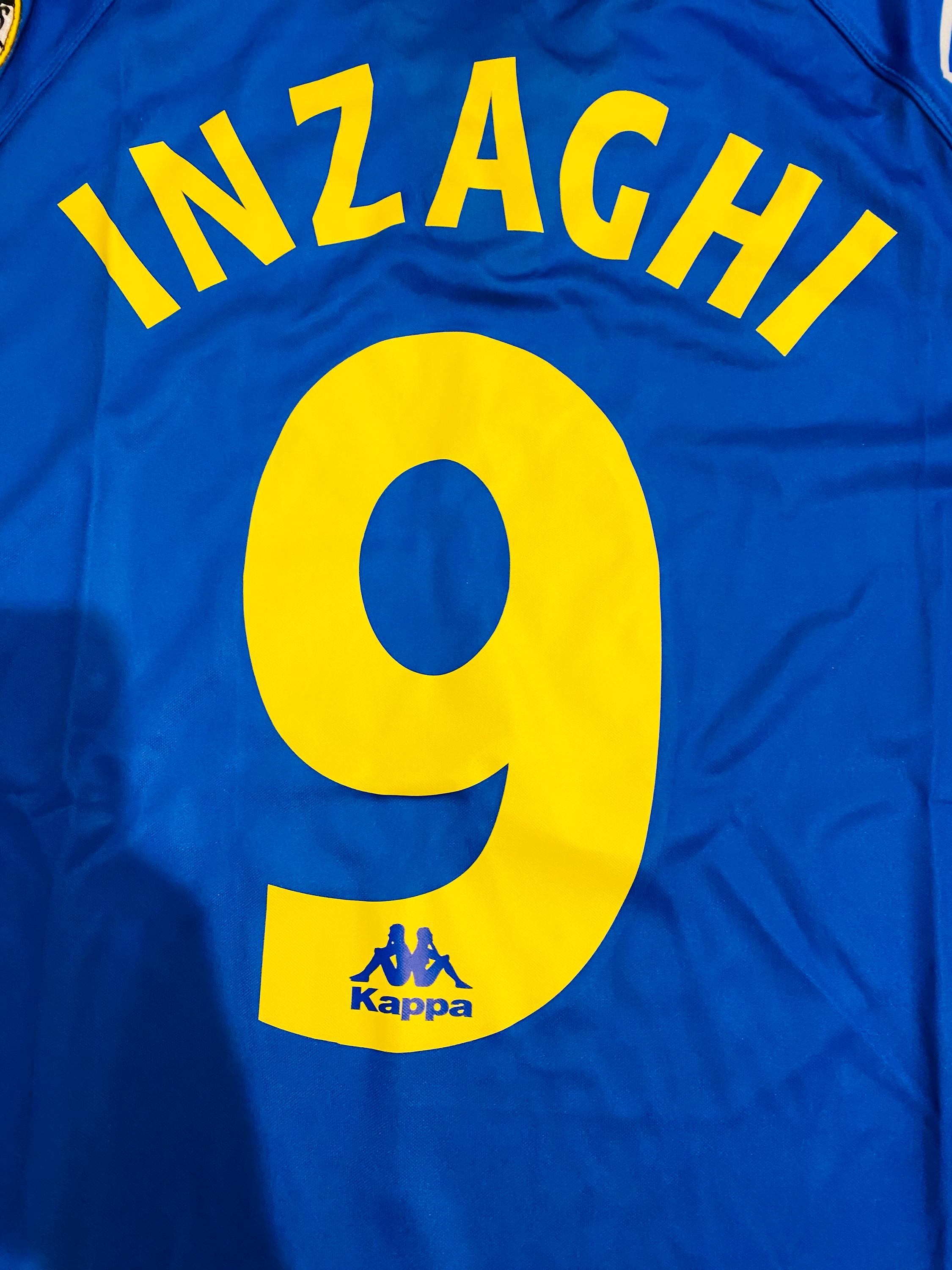 1997/98 Juventus Away Long Sleeves Shirt Jersey No.9 Inzaghi Size