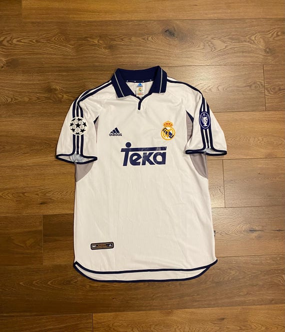 2000/01 Real Madrid Home Shirt Jersey No.7 Raul Size XL - Etsy New