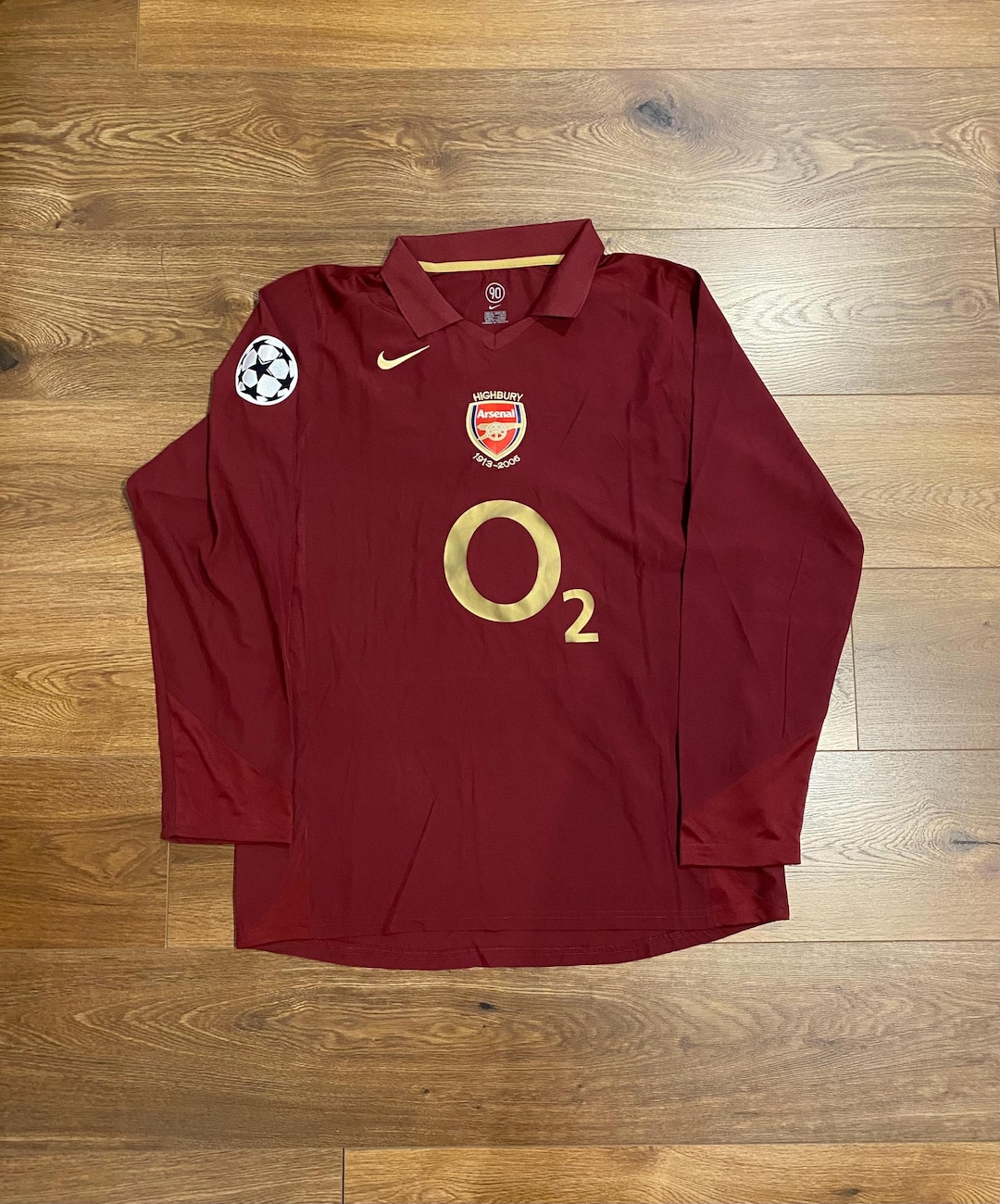  Arsenal 長袖シャツ Lサイズ 2005/06 Arsenal Home Long Sleeves Shirt Jersey No.8 Ljungberg Size