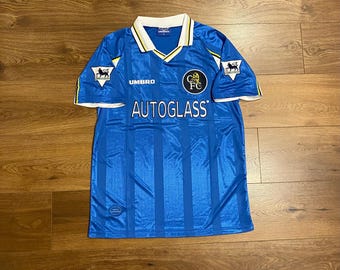1997/98/99 Chelsea Home Shirt Jersey No.7 Laudrup Size XL