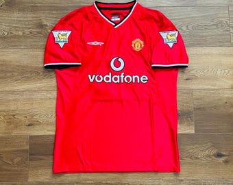 2000/01/02 Manchester United Home Shirt Jersey No.20 Solskjaer Size XL
