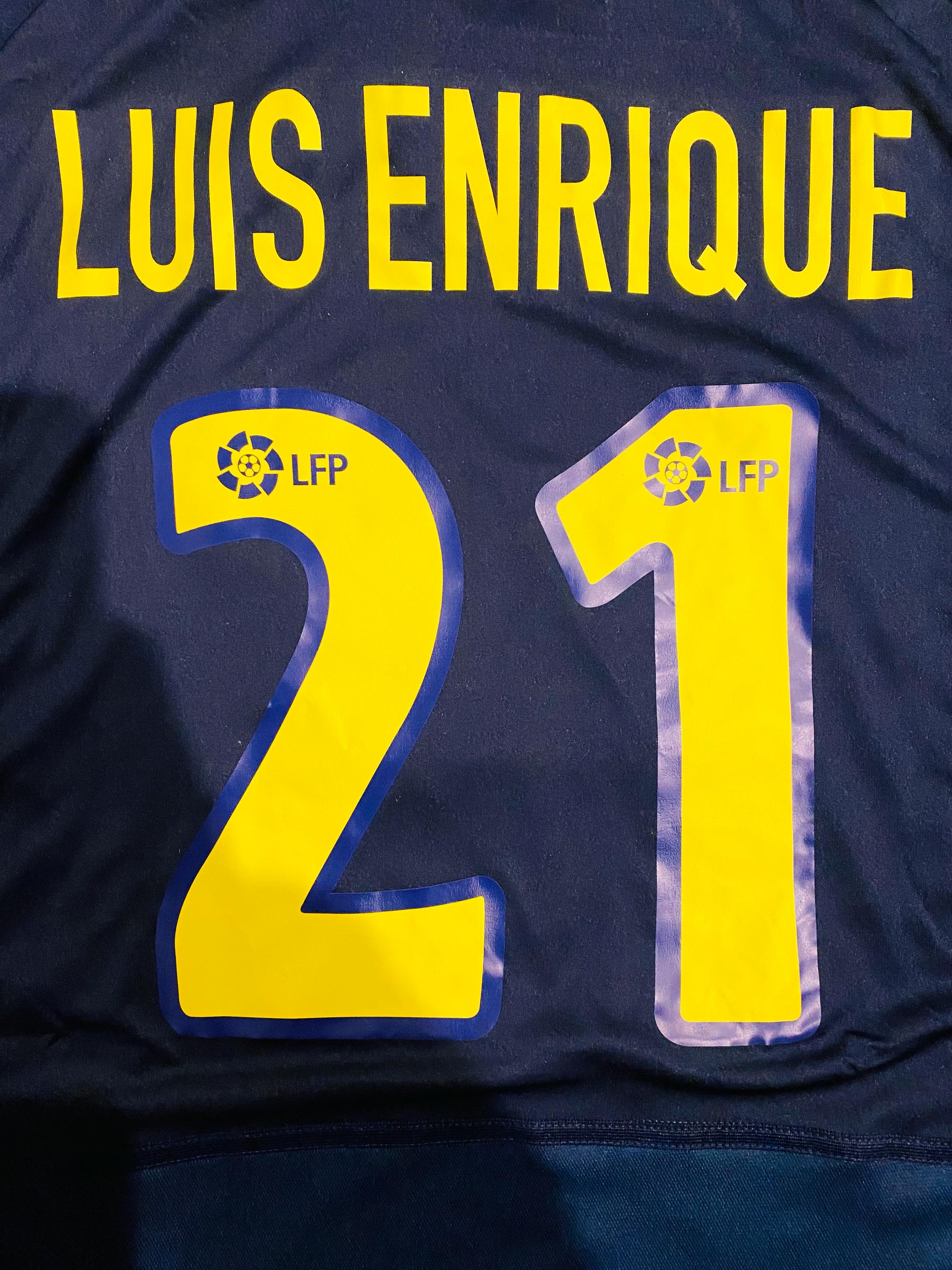 2002/03/04 Barcelona Away Shirt Jersey No.21 Luis Enrique Size L