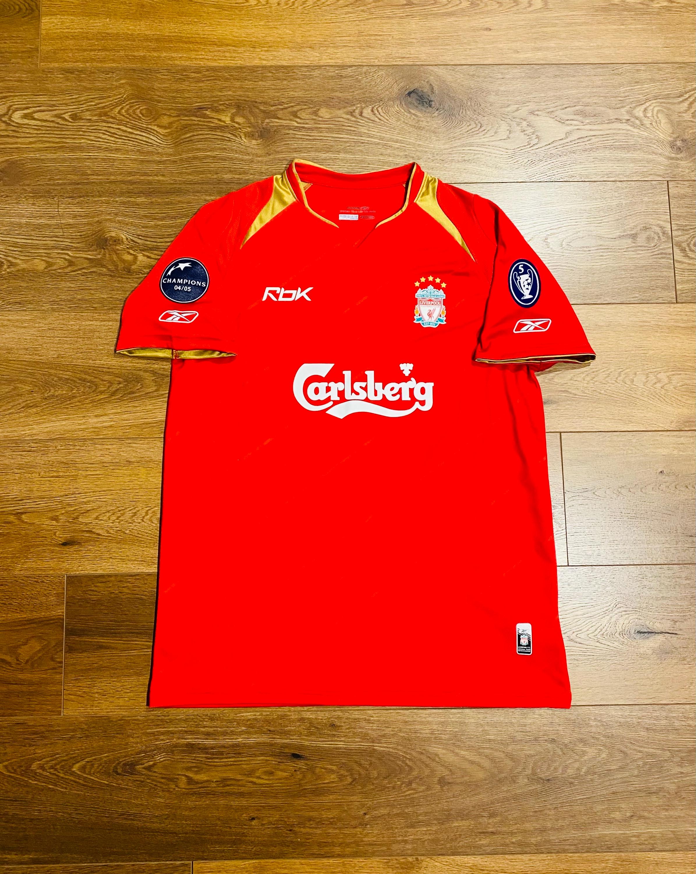 2005/06 Liverpool Home Shirt Jersey UCL Version No.14 Alonso Size