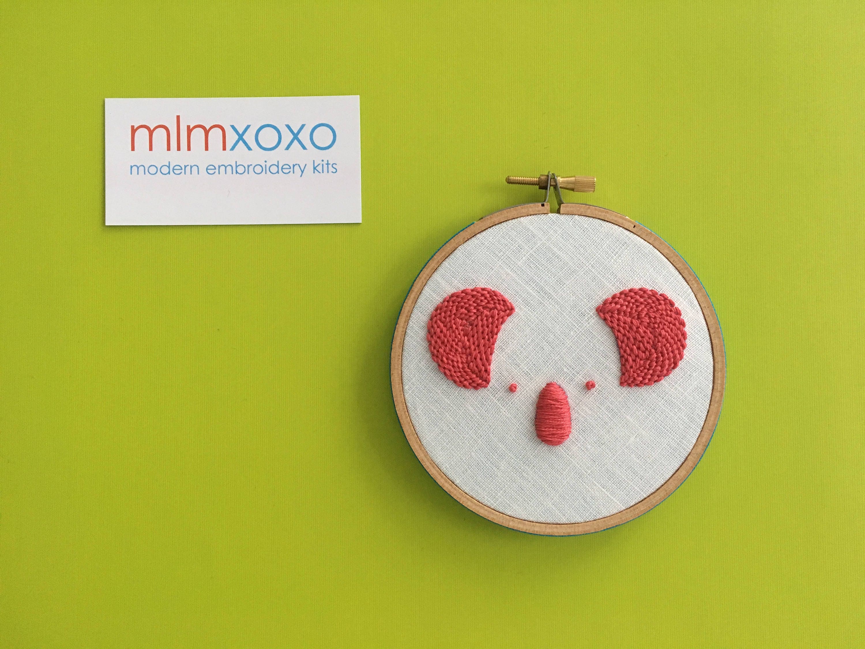 Panda embroidery kit by mlmxoxo modern embroidery kit  etsy Panda embroidery kit by mlmxoxo modern embroidery kit  etsy