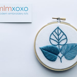 Leaf Motif PDF embroidery design by mlmxoxo.  diy embroidery. hand embroidery pattern.  embroidery tutorial. learn to embroider. digital PDF