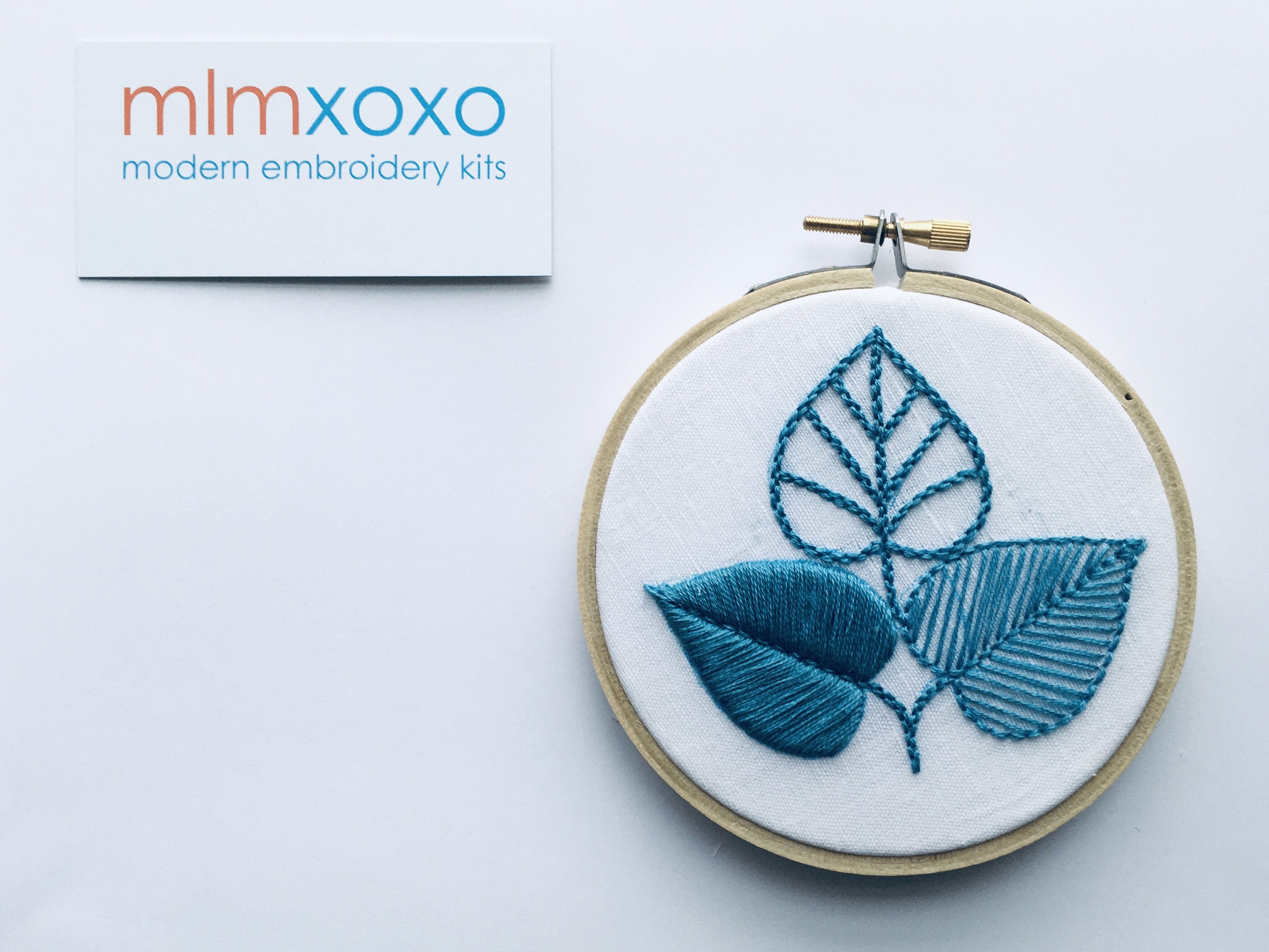 Leaf pdf embroidery pattern leaf motif diy embroidery  etsy