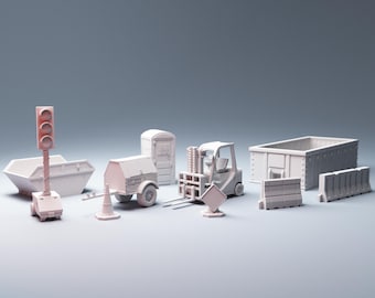 Urban Construction Scatter -  Wargaming Terrain, Corvus Games Terrain, MCP, Infinity