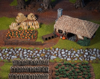 Halfling Farmstead Bundle -  Wargaming Terrain (Conquest Creations)