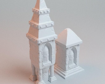 28mm Pilgrim Shrines-  WARGAMING Terrain - Trench Crusade, Warhammer, 40k, RPG, SCIFI, Corvus Games Terrain