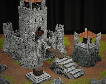 Castle of the Beacon Full Set - 3D Printed Wargaming Terrain (Conquest Creations)