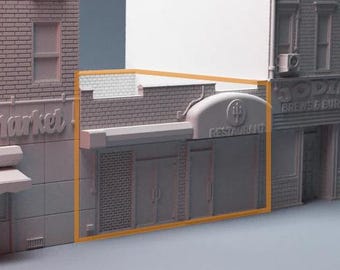 アーバンレストラン - 3Dプリントウォーゲーミング地形、Corvus Games地形、MCP、モダン、アーバン