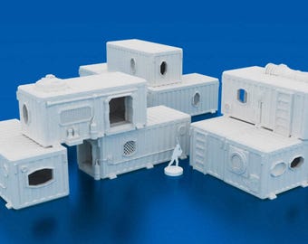 Container Hab Buildings x5