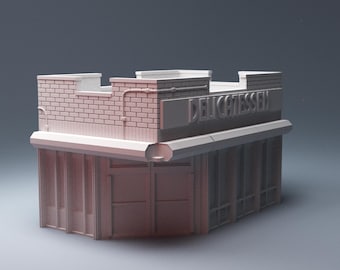 Urban Deli/Delicatessen - 3D Printed Wargaming Terrain, Corvus Games Terrain, MCP, Infinity
