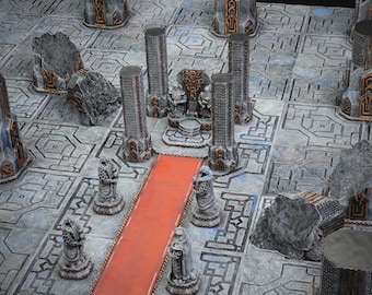 The Dwarven Realm Complete Board 4ftx4ft (Conquest Creations) 3D Printed Terrain