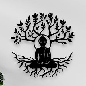 Buddha Metal Wall Art | Patna Hindu Wall Decor | Spiritual Wall Art |Yoga Studio Decor | Chakra Art |Meditation Decor Gift |Yoga Studio Gift